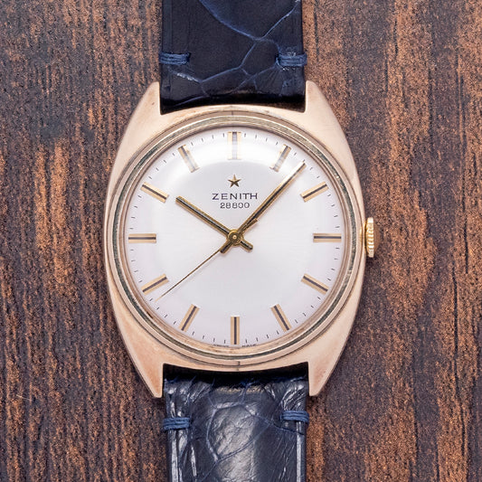1973 Zenith 28,800 9ct Gold 33mm Presentation Watch