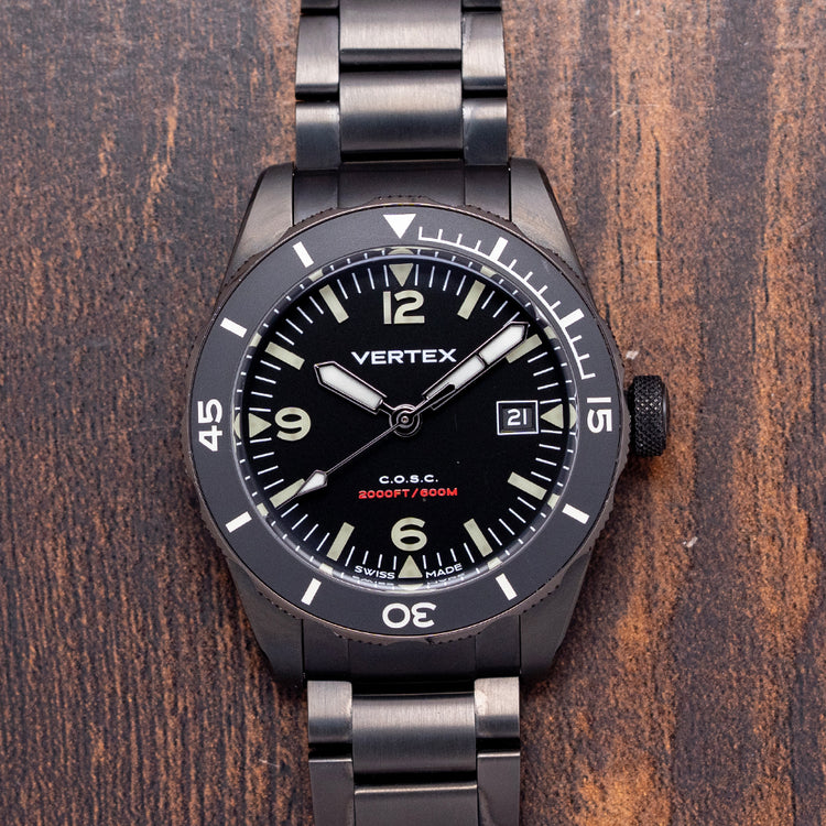 2024 Vertex M60 Aqualion DC Black Date Automatic 40mm