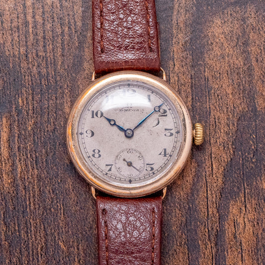 1923 Omega Pink Gold-Plated 31mm Manually Wound 26.5 S.O.B