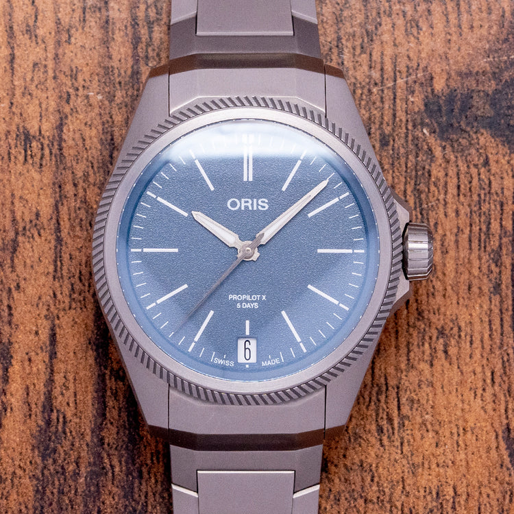 2022 Oris ProPilot X Calibre 400 Titanium 39mm Blue