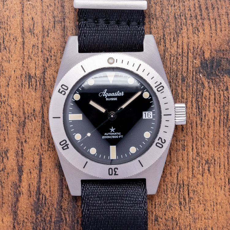 2023 Aquastar Model 60 Re-Edition 37mm Black Dial