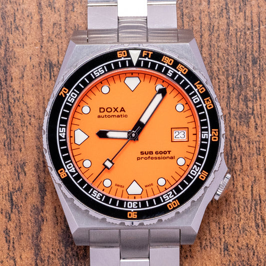 2024 Doxa SUB 600T 40mm Orange Dial 861.10.351.10