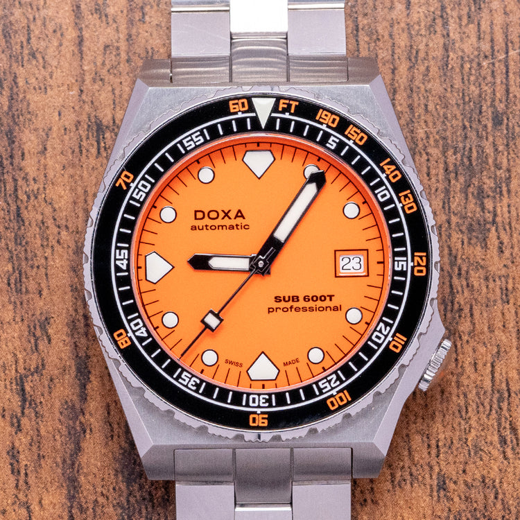 2024 Doxa SUB 600T 40mm Orange Dial 861.10.351.10