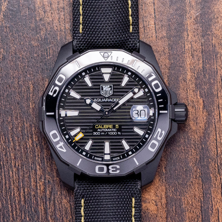 2022 TAG Heuer Aquaracer Automatic Black 41mm WAY218A-0