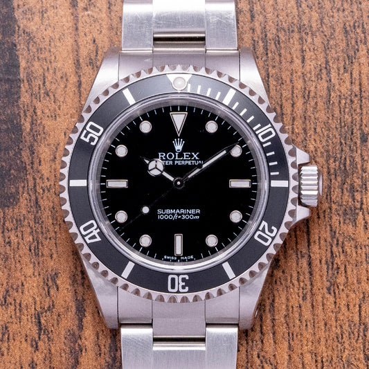2000 Rolex Submariner No-Date Black "2-Liner" 40mm 14060M