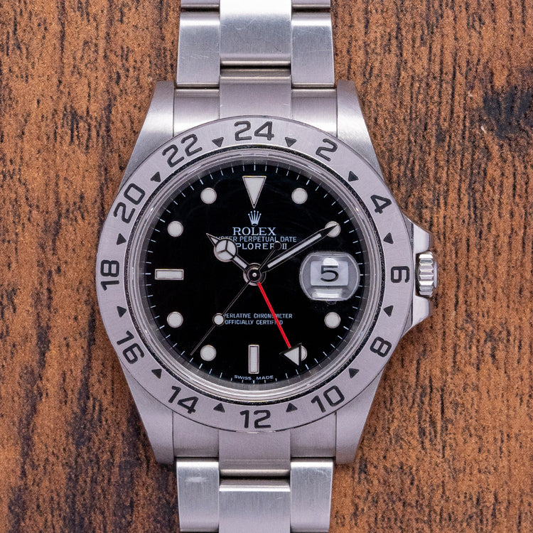 2006/07 Rolex Explorer II Black Dial 16570 on Bracelet