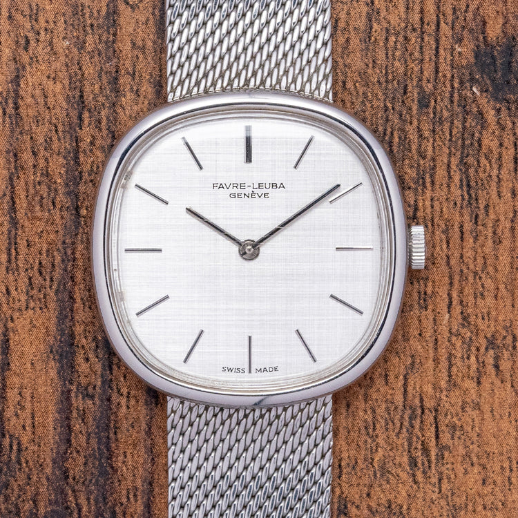 1960s Favre-Leuba Geneve Manual "Ellipse" on Bracelet