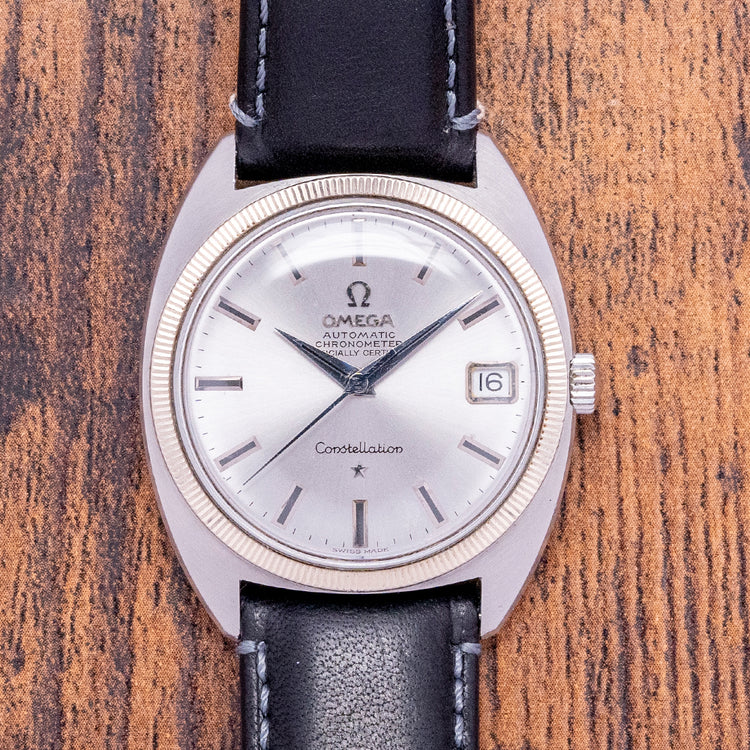 1968 Omega Constellation "C-Case" White Gold Bezel 168.027