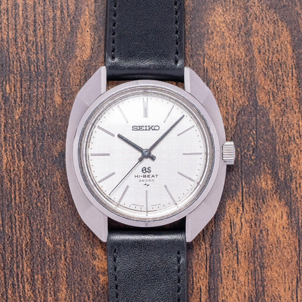 1969 Grand Seiko Hi-Beat Linen Dial Manual 37mm 4520-7000