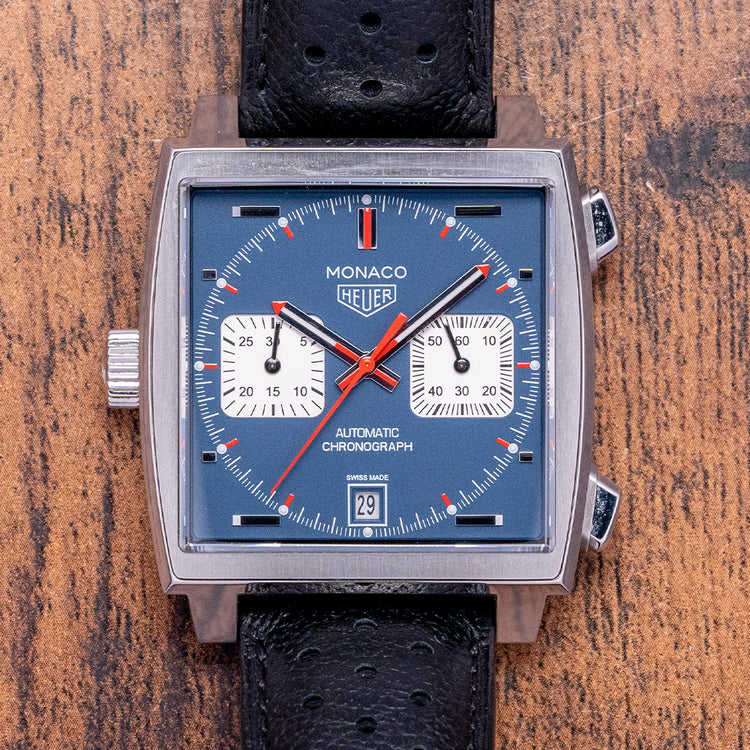 2016 TAG Heuer Monaco Blue Cal. 11 "Steve McQueen" 39mm CAW211P