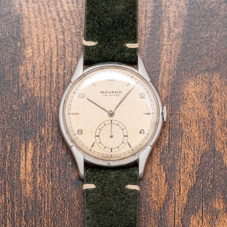 1950s Movado Fab Suisse "Calatrava" Manually Wound 35mm