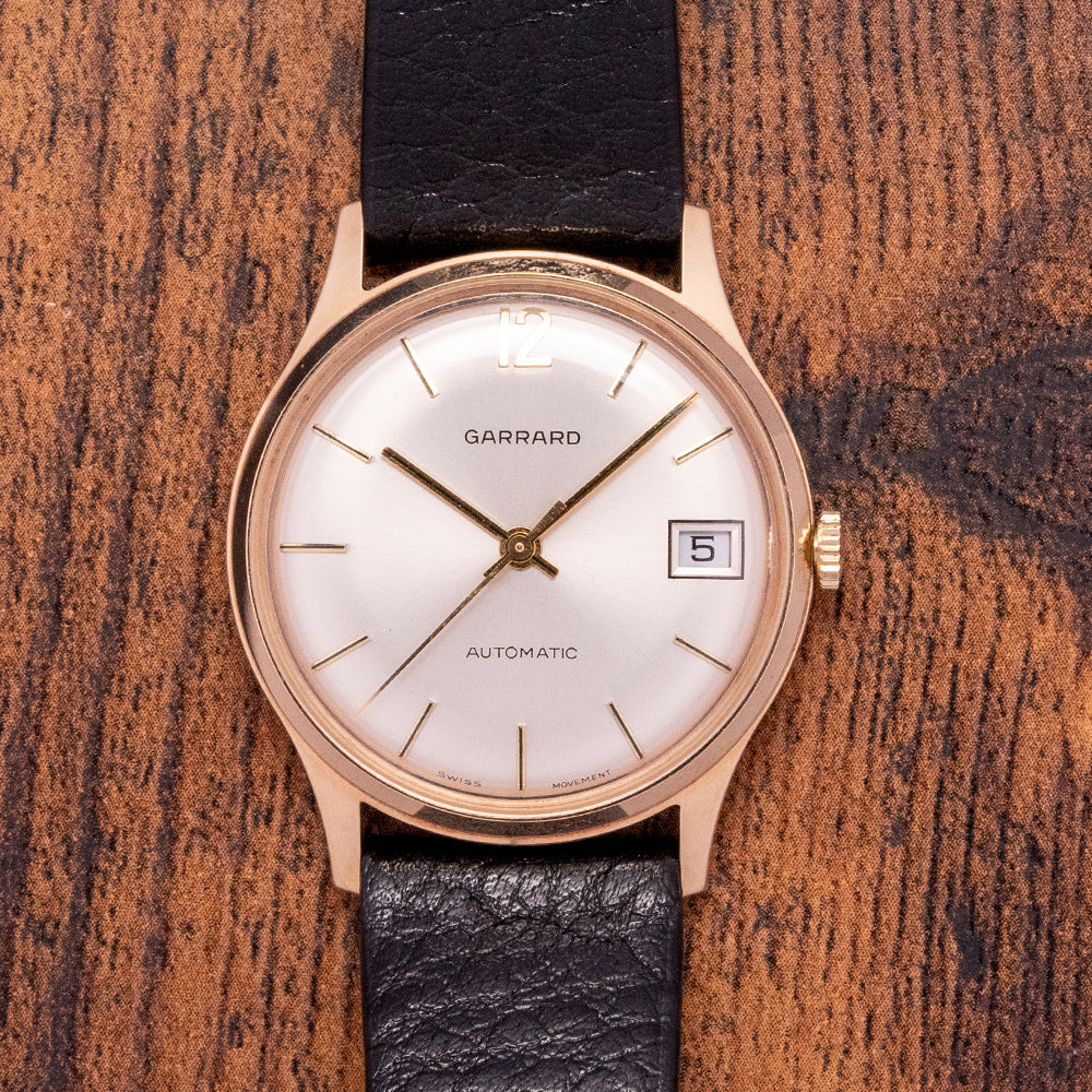 1980 Garrard 9ct Gold Automatic Presentation Watch
