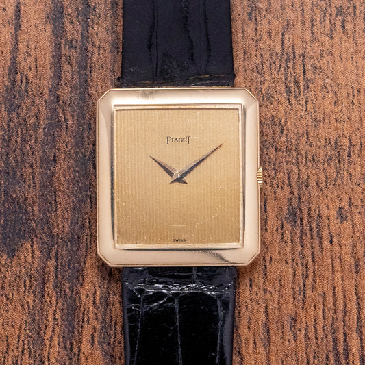 1970s Piaget Protocole 'Tank' 18ct Yellow Gold 25x27.5mm 91542