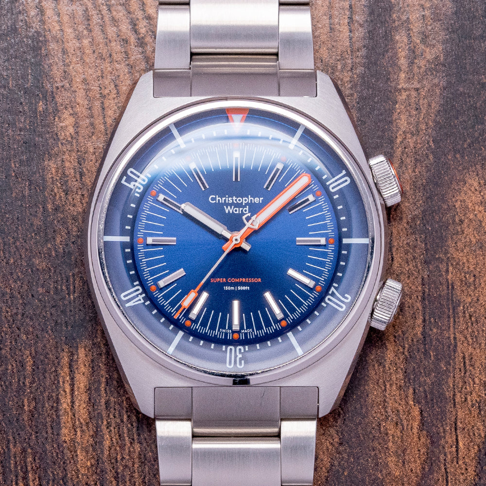 2021 Christopher Ward C65 Super Compressor Blue 41mm