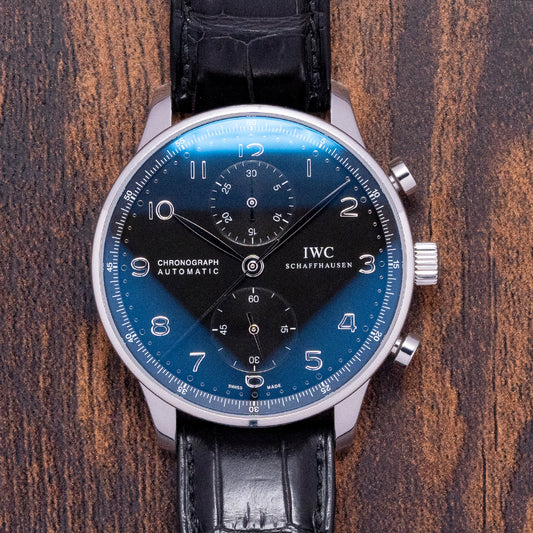 2012 IWC Portuguese Chronograph Black IW371447