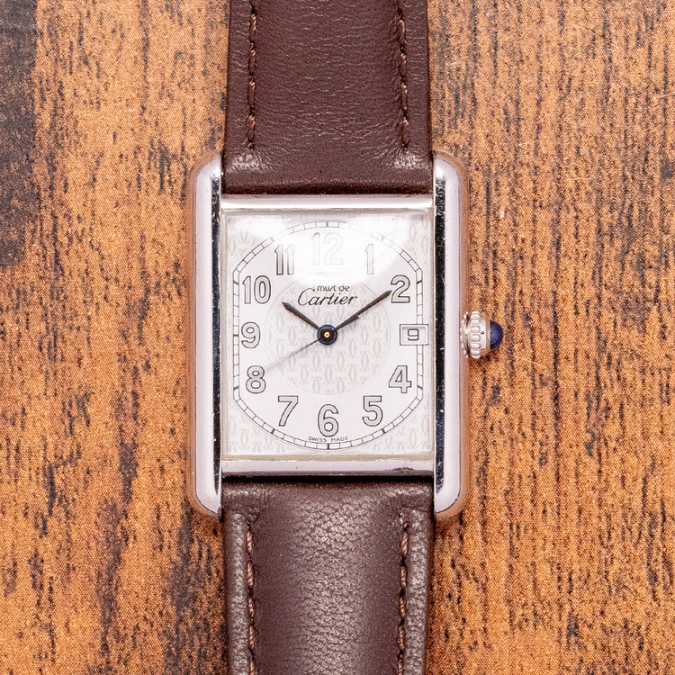 2000s Cartier Tank Must de Cartier 925 Silver 25x33mm 2414