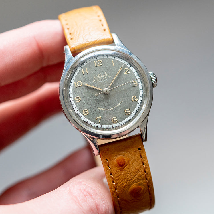 1940s Mido Multifort Extra Super Automatic 33.5mm Grey Dial - vault