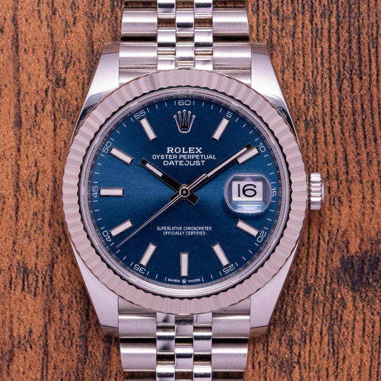 2019 Rolex Datejust 41mm Blue Dial Jubilee 126334