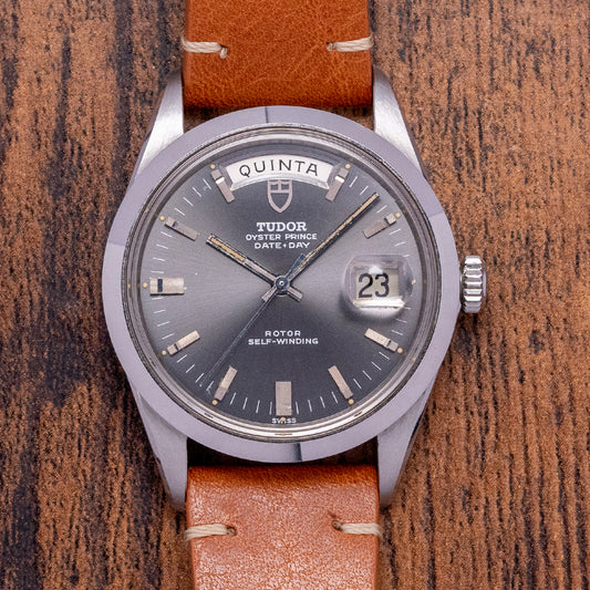 Near NOS 1969 Tudor Oyster Prince Date + Day Jumbo 38mm 7017/0