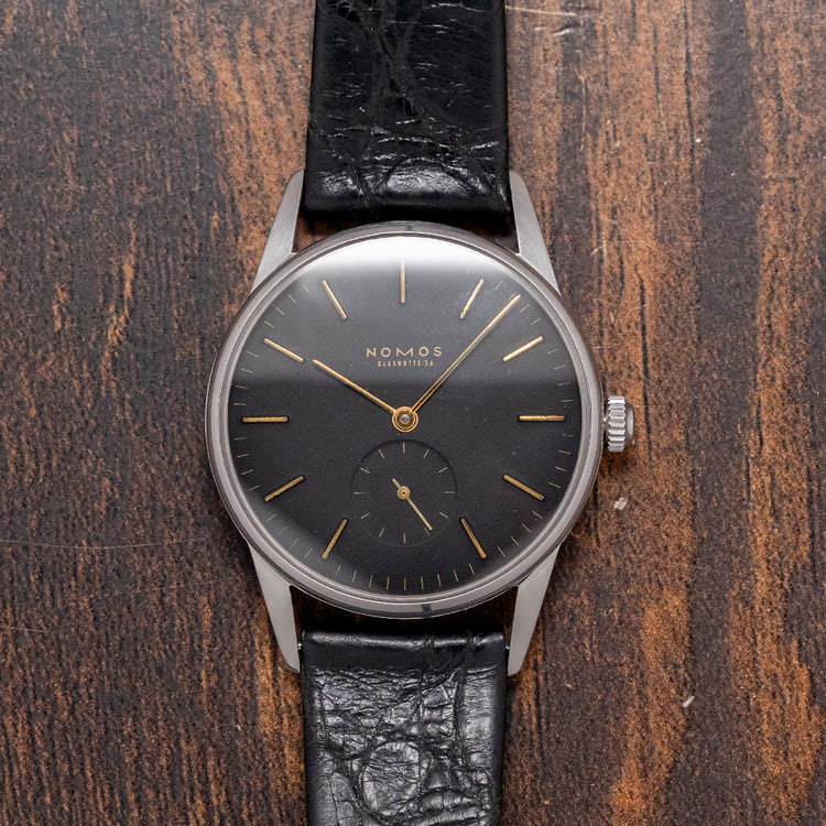 1996 Nomos Orion 35mm Manual Black Dial Early Ref 332