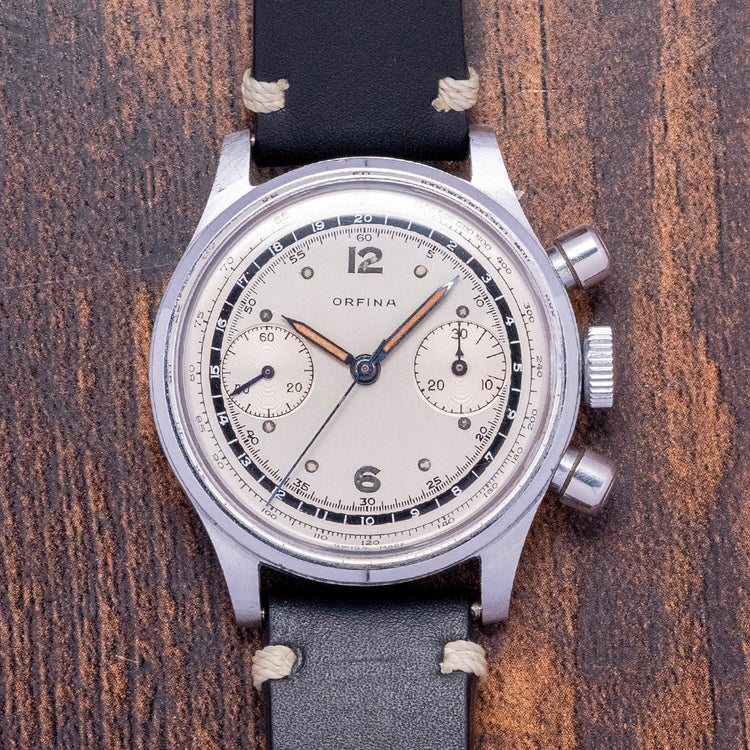 1950s Orfina Chronograph Oversized Pushers 36mm Venus 175