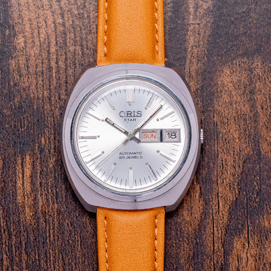 1970s Oris Star Automatic Day Date Cal. 648 KIF 37mm