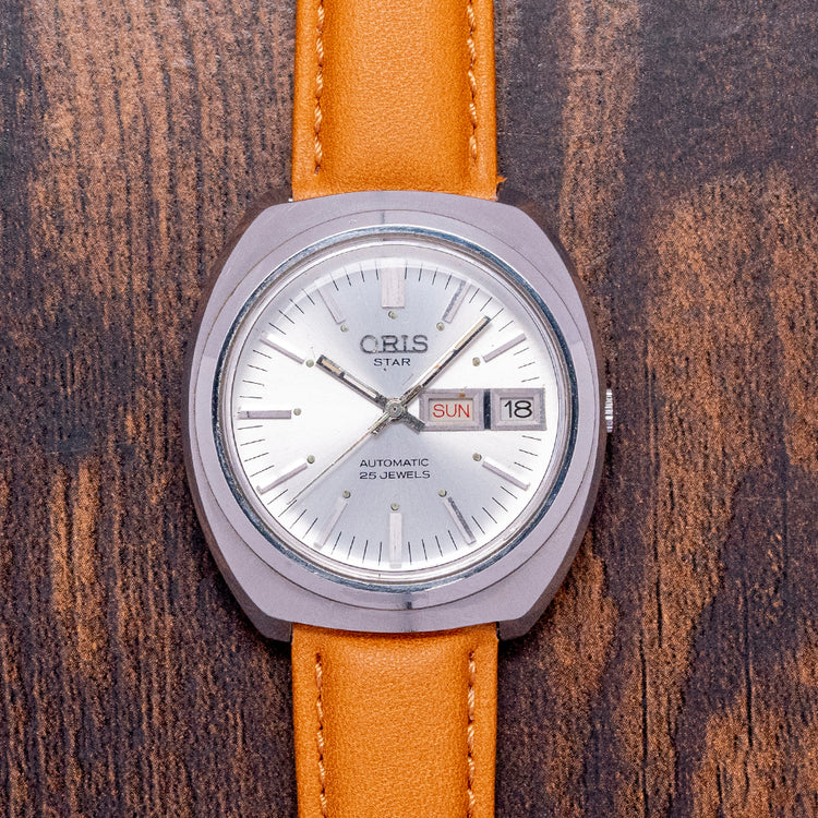 1970s Oris Star Automatic Day Date Cal. 648 KIF 37mm