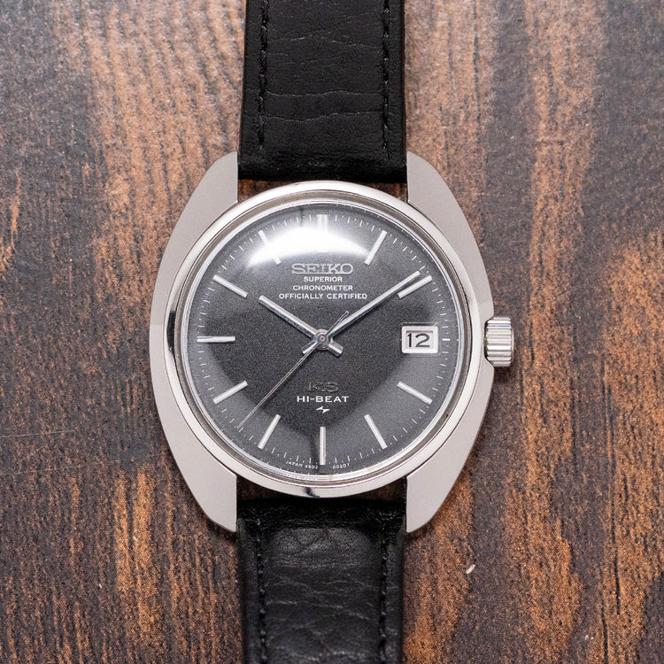 1970 Seiko 'Superior' King Seiko Hi-Beat 37mm Black Dial 4502-8010