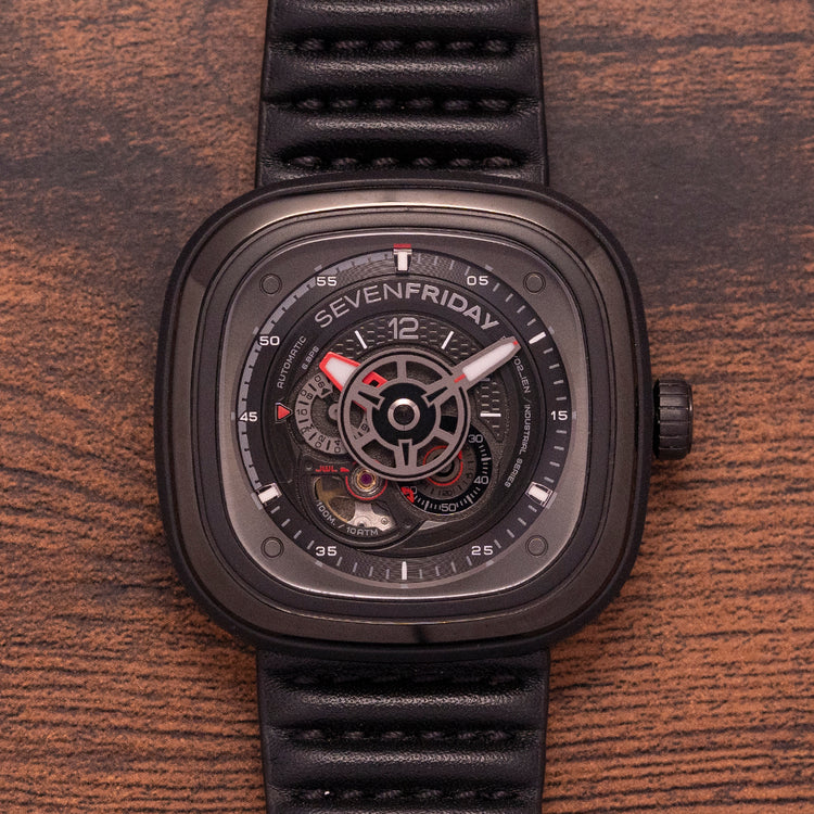 2020 SevenFriday P3C/02 "RACER III" Black Automatic