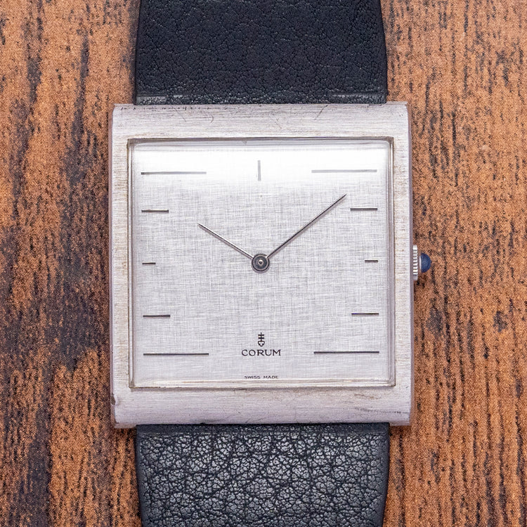 1970s Corum Buckingham .925 Sterling Silver 35.5x38mm 54.121.01