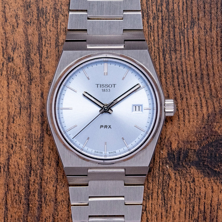 2023 Tissot PRX 35mm Ice Blue Quartz T137.210.11.351.00