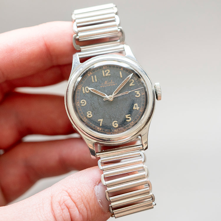 1940s Mido Multifort Manually Wound Gilt - vault