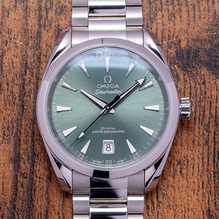 2023 Omega Aqua Terra Shades 38mm Bay Green 220.10.38.20.10.002