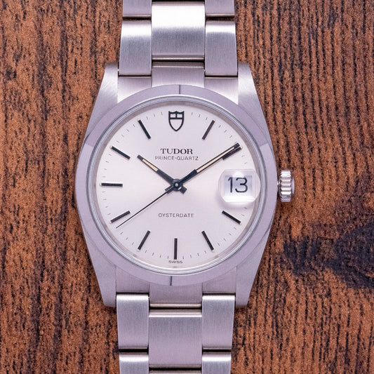 1990 Tudor Prince-Quartz Oysterdate Integrated 84100 Box & Papers
