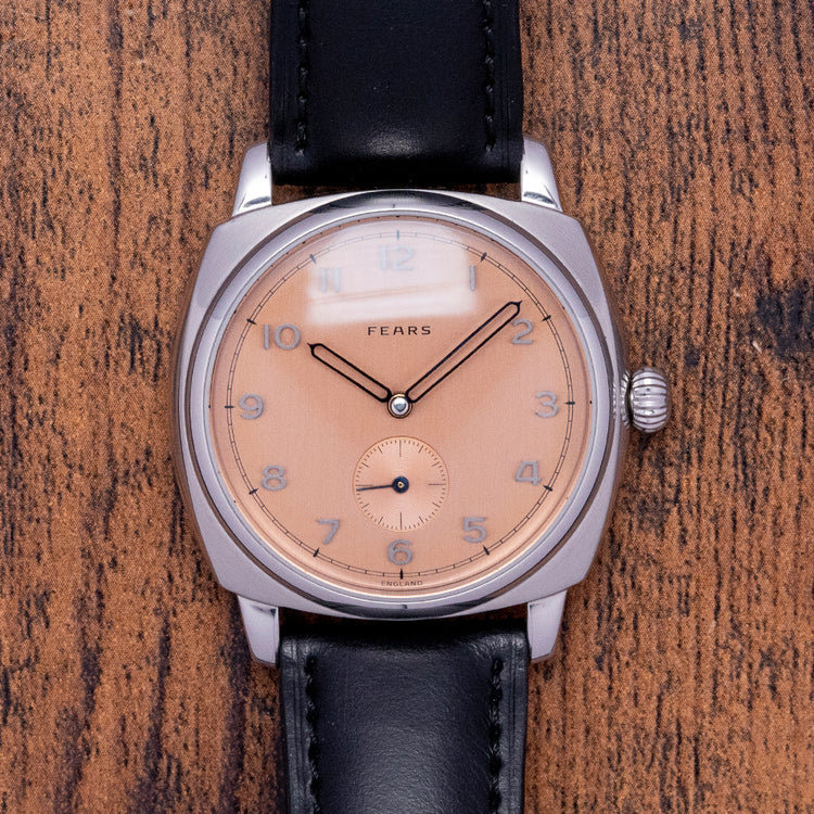 2022 Fears Brunswick Salmon Dial 38mm Closed Back