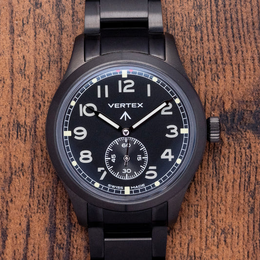 2023 Vertex M100 Black Automatic on Bracelet M100AC