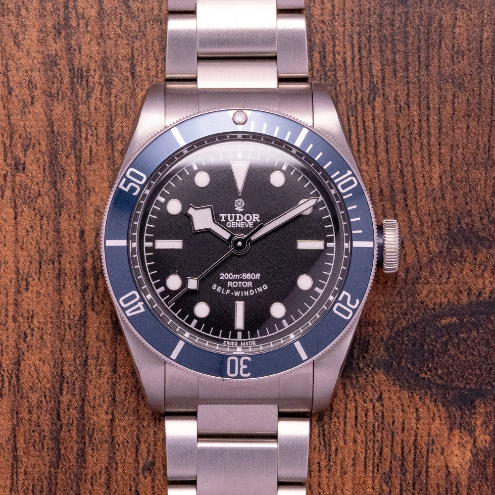 2015 NOS Tudor Black Bay ETA Blue 79220B on Bracelet