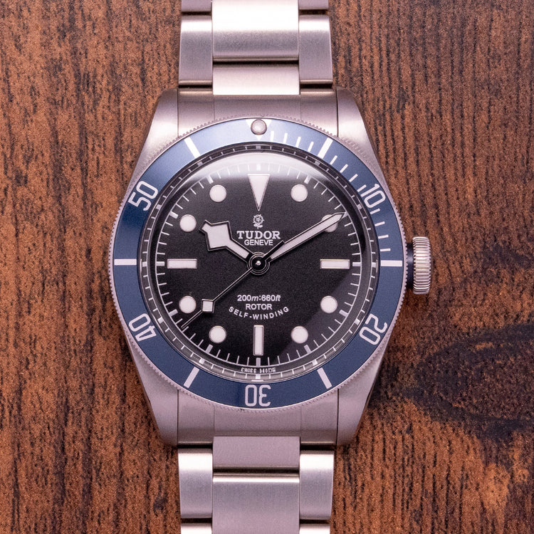 2015 NOS Tudor Black Bay ETA Blue 79220B on Bracelet