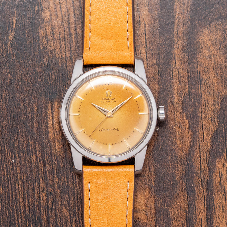 1956 Omega Seamaster Automatic 34mm Patina Dial 2846