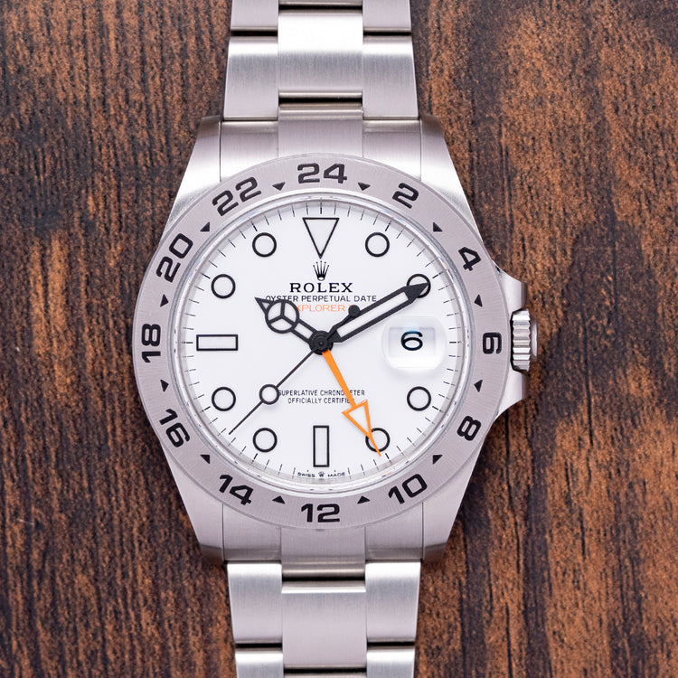 2022 Rolex Explorer II Polar White Dial 42mm on Bracelet 226570
