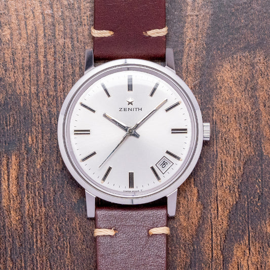 1960s Zenith Date Silver Dial Manual Cal. 2562C 36mm