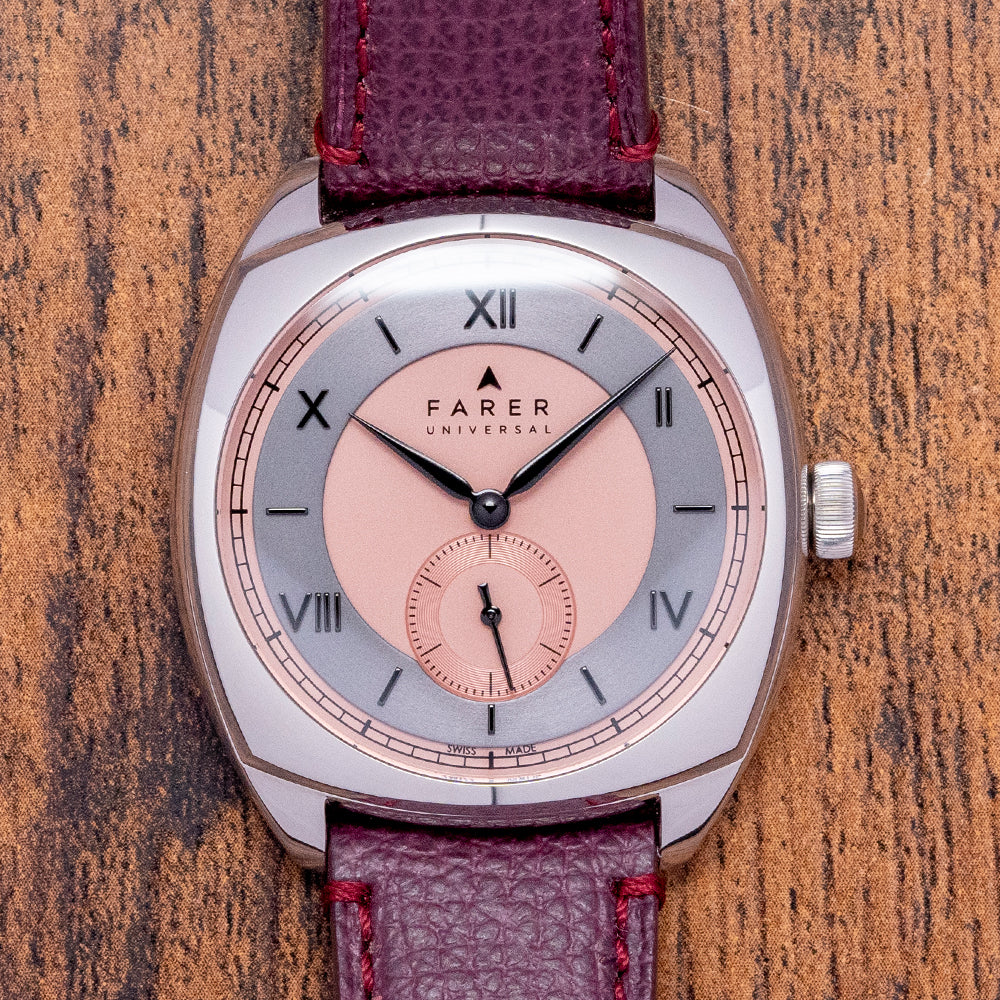 2022 Farer Durham Cushion Case Salmon Dial - Main Image