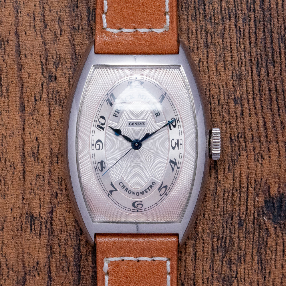 1990s Franck Muller Cintré Curvex Chronometro 5850 White Gold