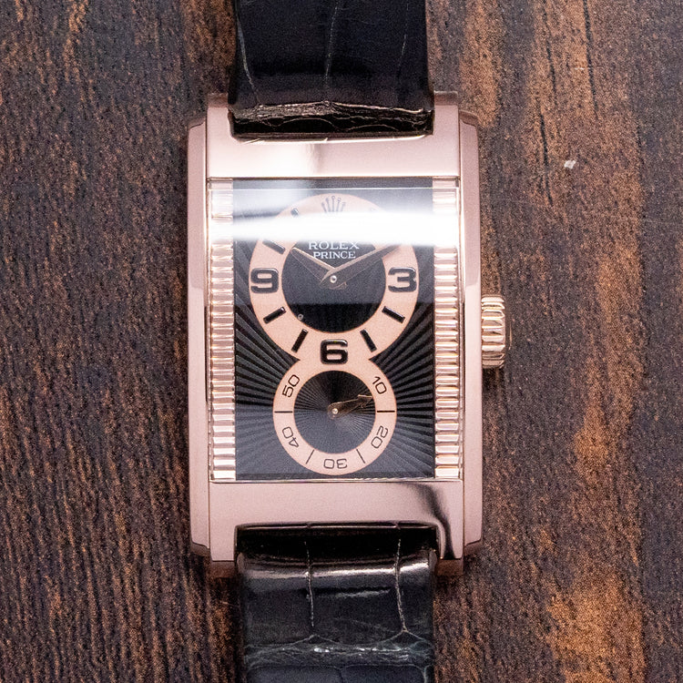 2018 Rolex Cellini Prince 18ct Rose Gold Open Back 5442/5