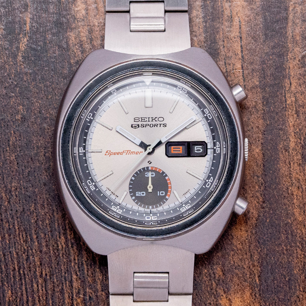 1971 Seiko 5 Sports SpeedTimer Chronograph 41mm 6139-7020