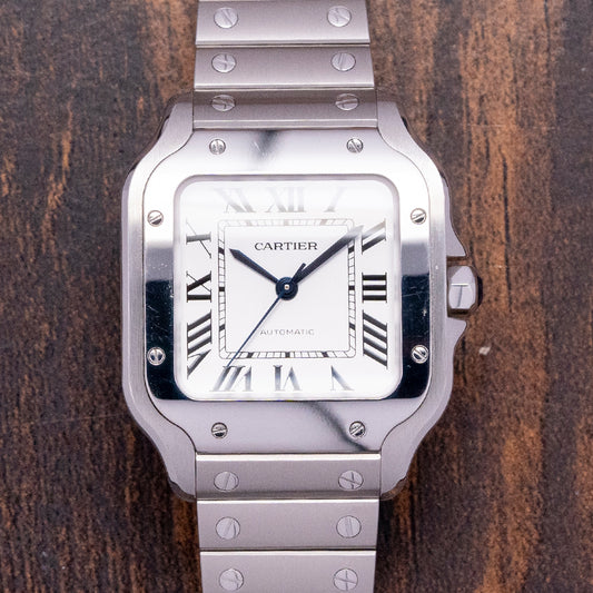 2022 Cartier Santos De Cartier Medium White 35mm WSSA0029