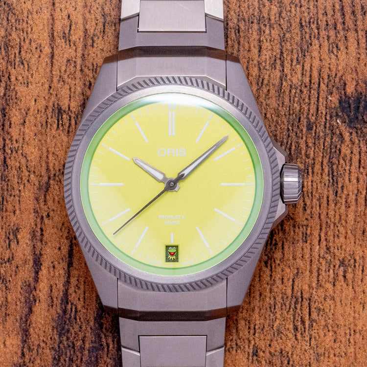 2023 Oris ProPilot X Kermit Edition 39mm Titanium