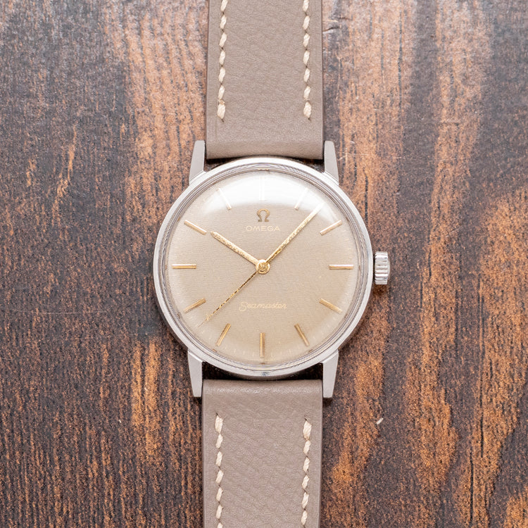 1966 Omega Seamaster Linen Dial Manual 34mm 135.011