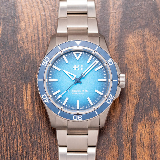 2025 Christopher Ward C60 Trident Lumière Blue 41mm