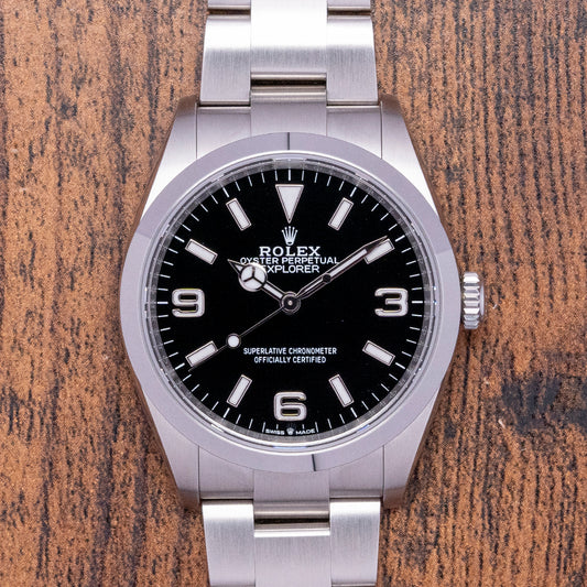 2023 Rolex Explorer 1 36mm 124270 Box & Papers
